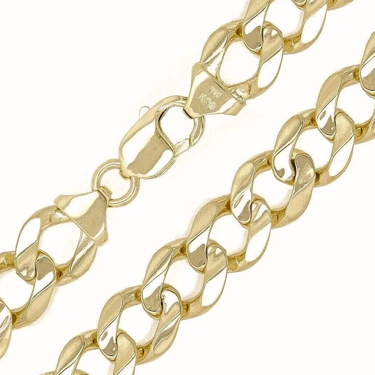 14k Yellow Gold Bracelet Miami Cuban Chain Link | Solid 45 Grams 9″ x 12.5mm