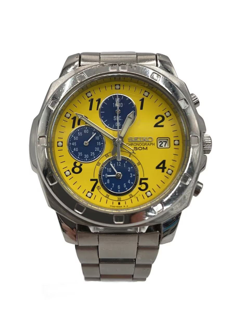 SEIKO Quartz Watch Analog YLW SLV SND409P