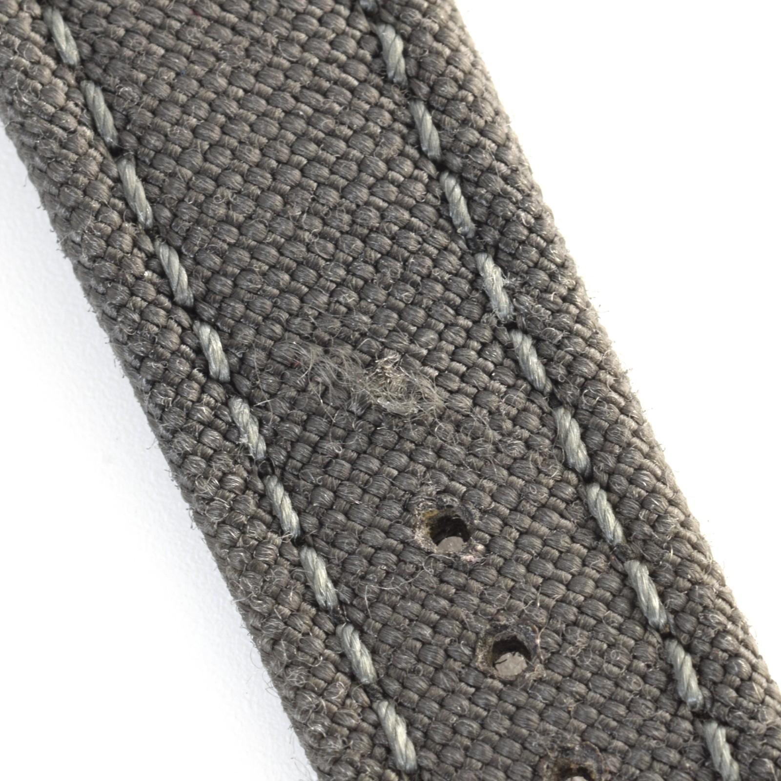 Breitling Anthracite Dark Grey 109W Nylon Gents 22mm to 20mm Wide Watch Strap
