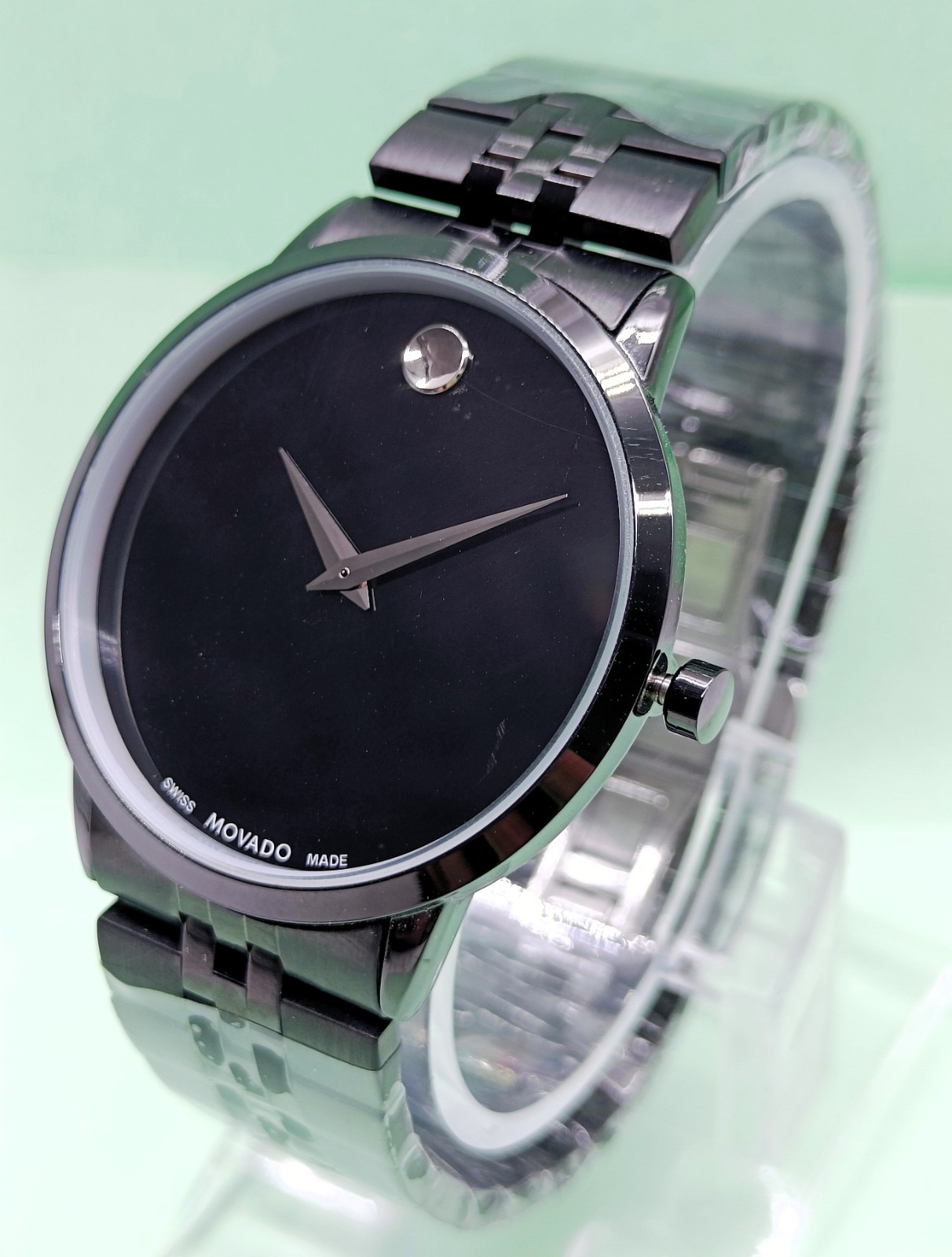 Awesome Movado Museum Classic Analog Dial Color Black Quartz Men’s Wrist Watch