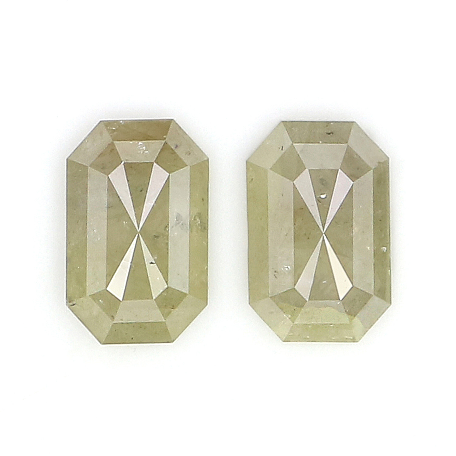 1.12 CT Natural Loose Emerald Pair Cut Diamond 6.40 MM Grey Color Diamond KQ2720