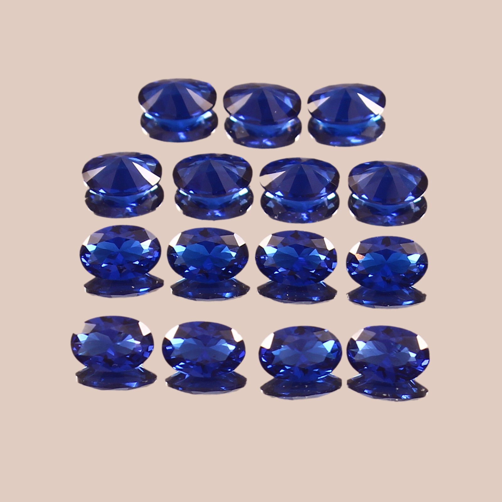 AAA Flawless Natural Ceylon Blue Spinel Loose Oval Gemstone Cut Lot 6×4 4×3 MM