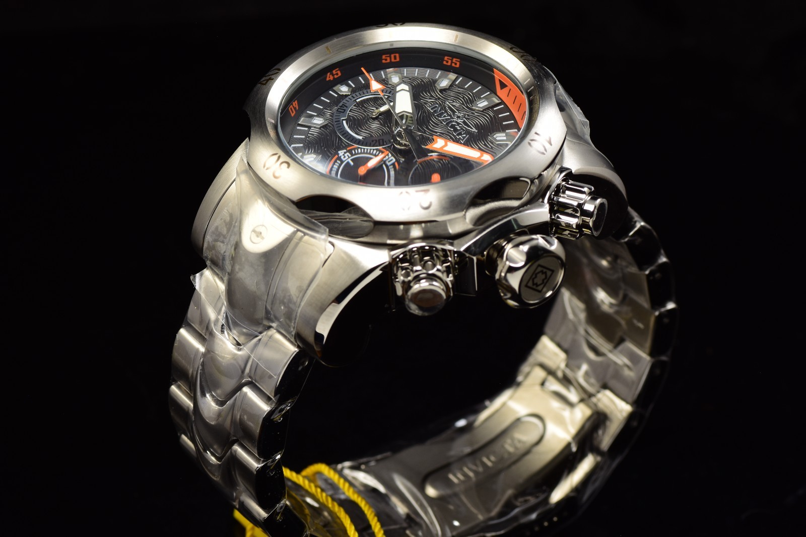 Invicta S1 Rally Khaki & Gunmetal Dial Swiss Steel Mesh Strap Mens Chrono Watch
