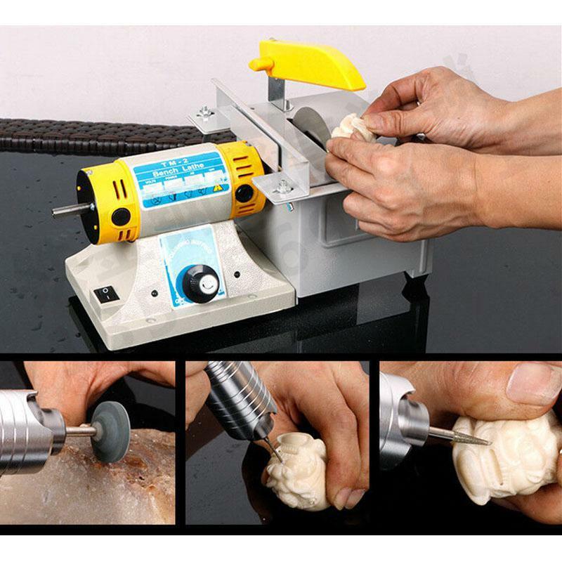 220V 750W Precision Bench Grinding Machine Gem Jewelry Rock Polishing Machine