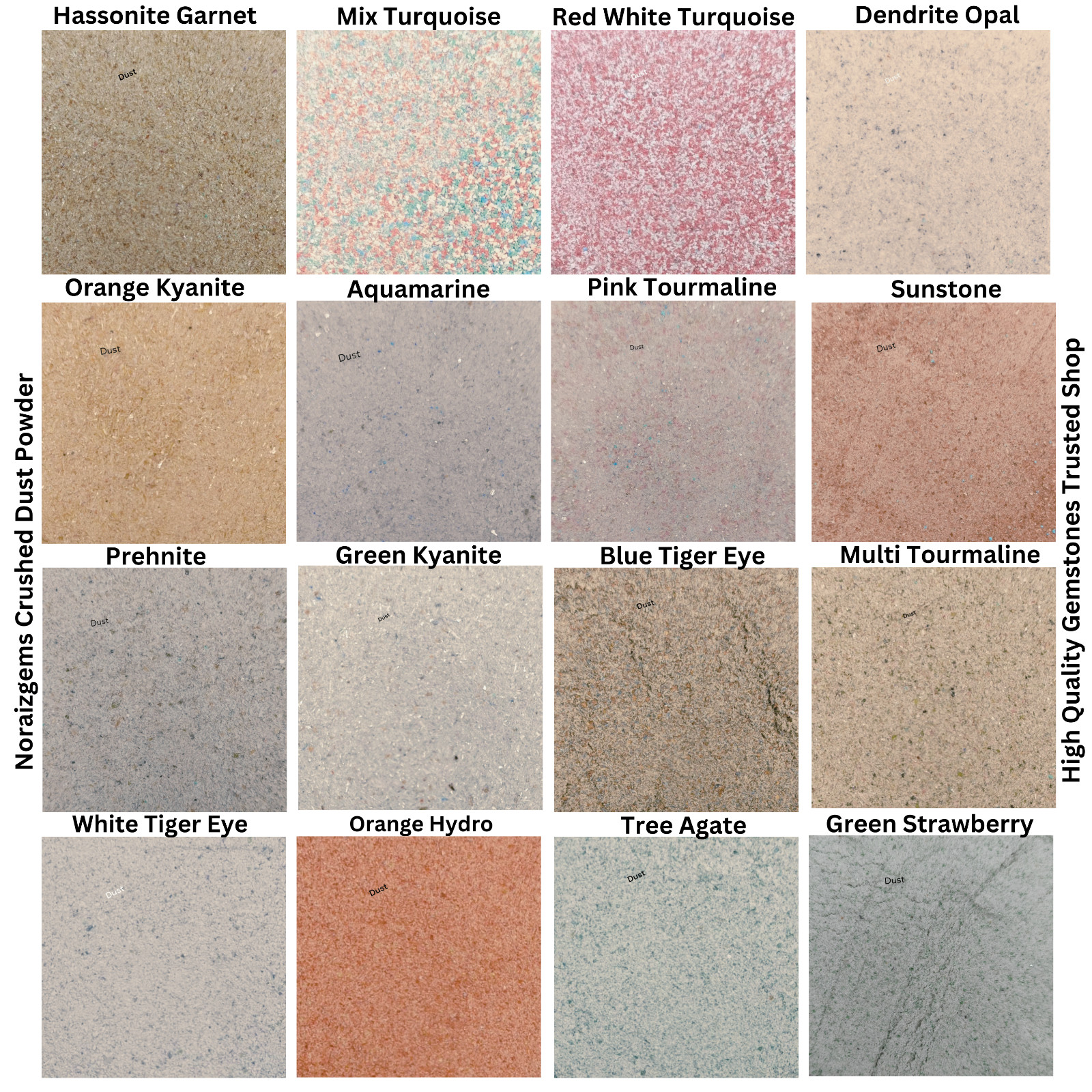 Crushed Gemstone Dust Powder 75+ Crushed Healing Stone Powder Sand Woodworking