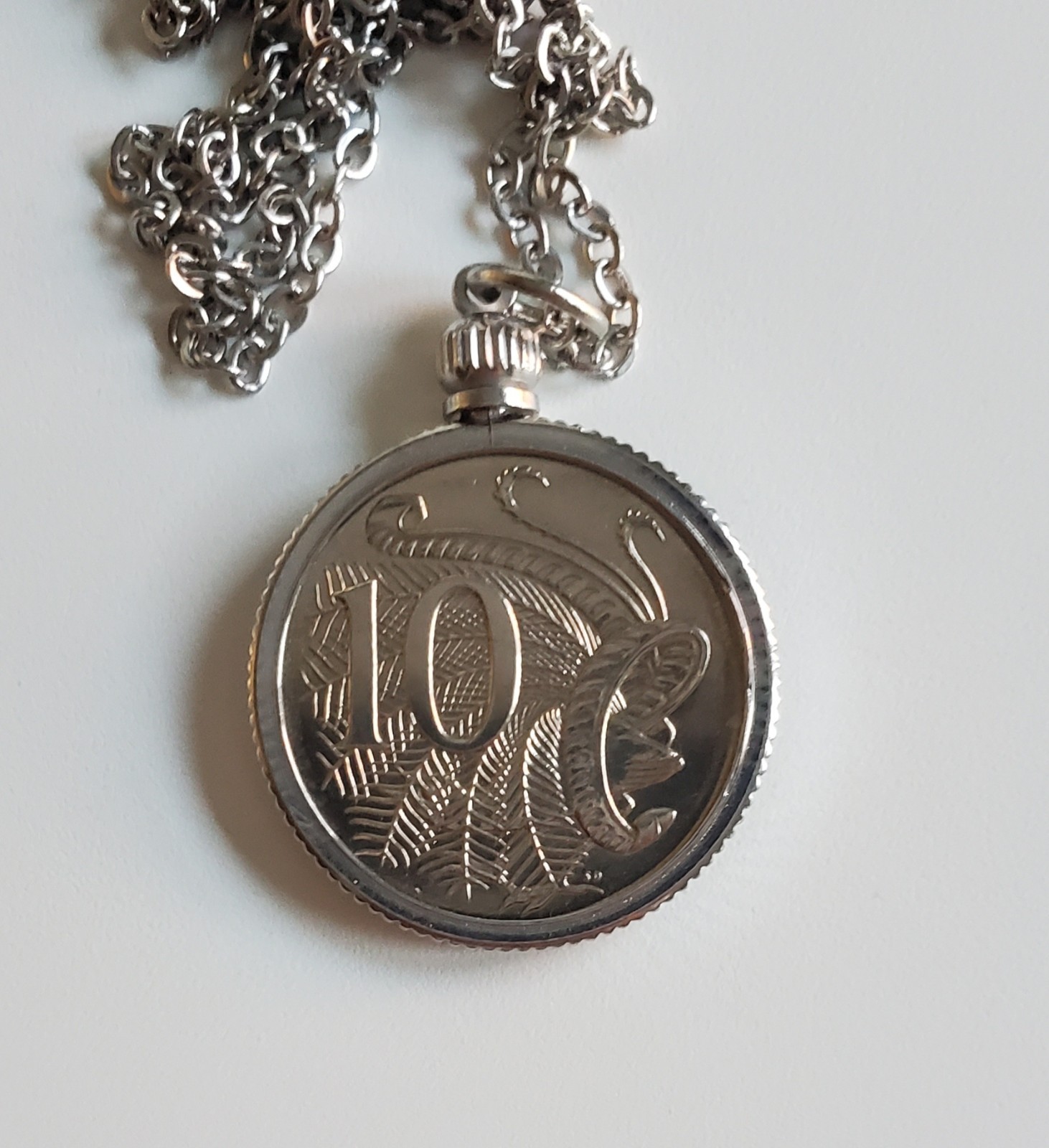 2017 Australian 10 cent Lyrebird Coin Pendant, Necklace