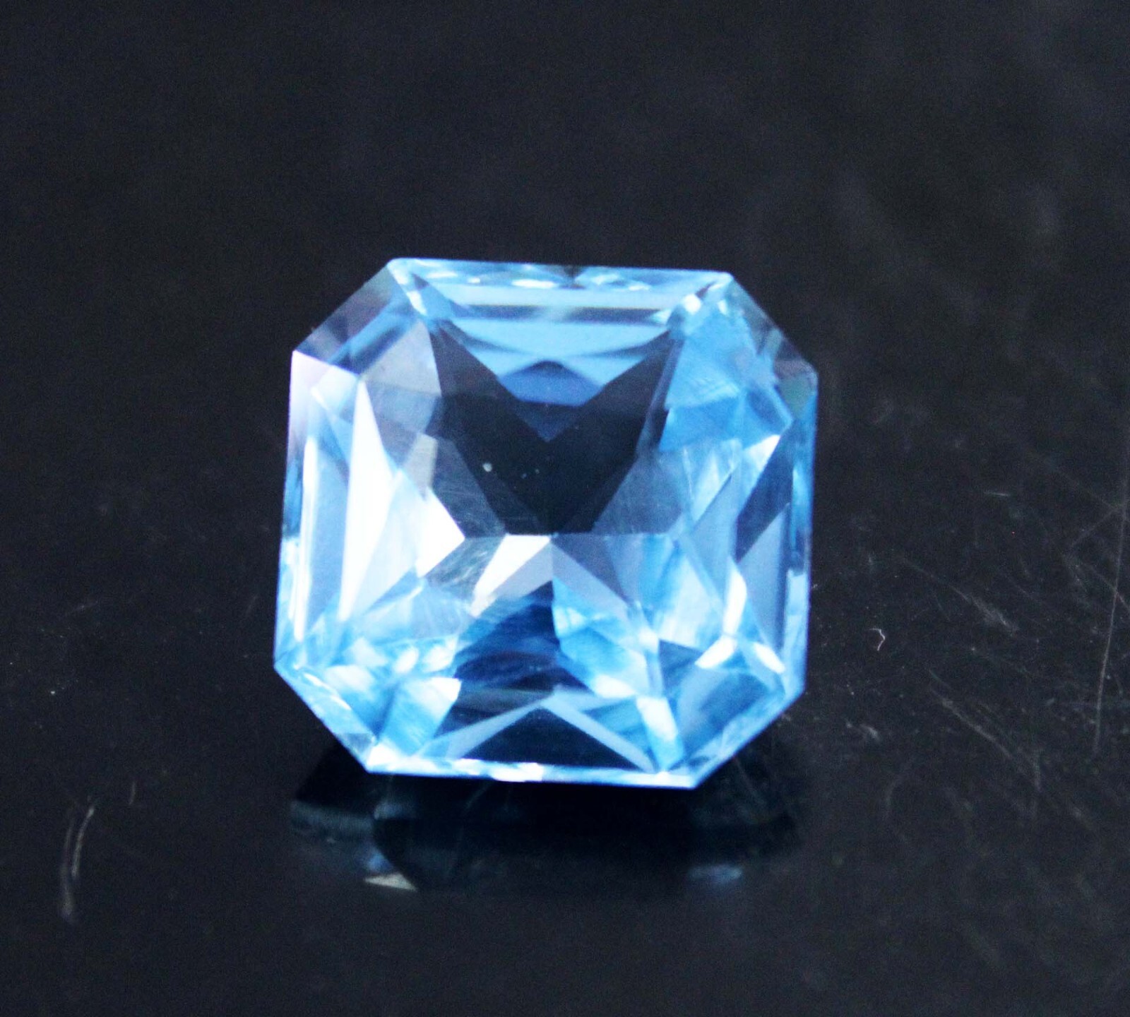 9.50 Ct Natural Ocean Blue Aquamarine CERTIFIED Square Shape Loose Gemstone A++