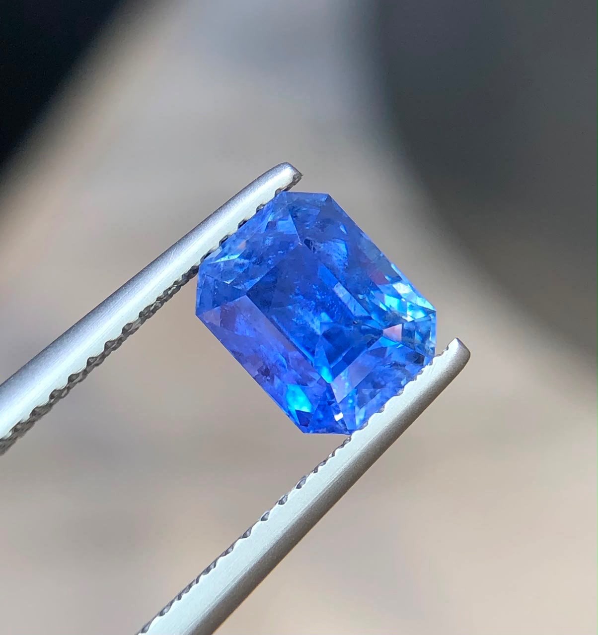 Natural Blue Sapphire 3.17 Ct Octagonal Step Cut NTE ICA GemLab