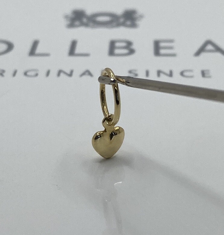 Trollbeads Mini Heart 750 Gold Charm