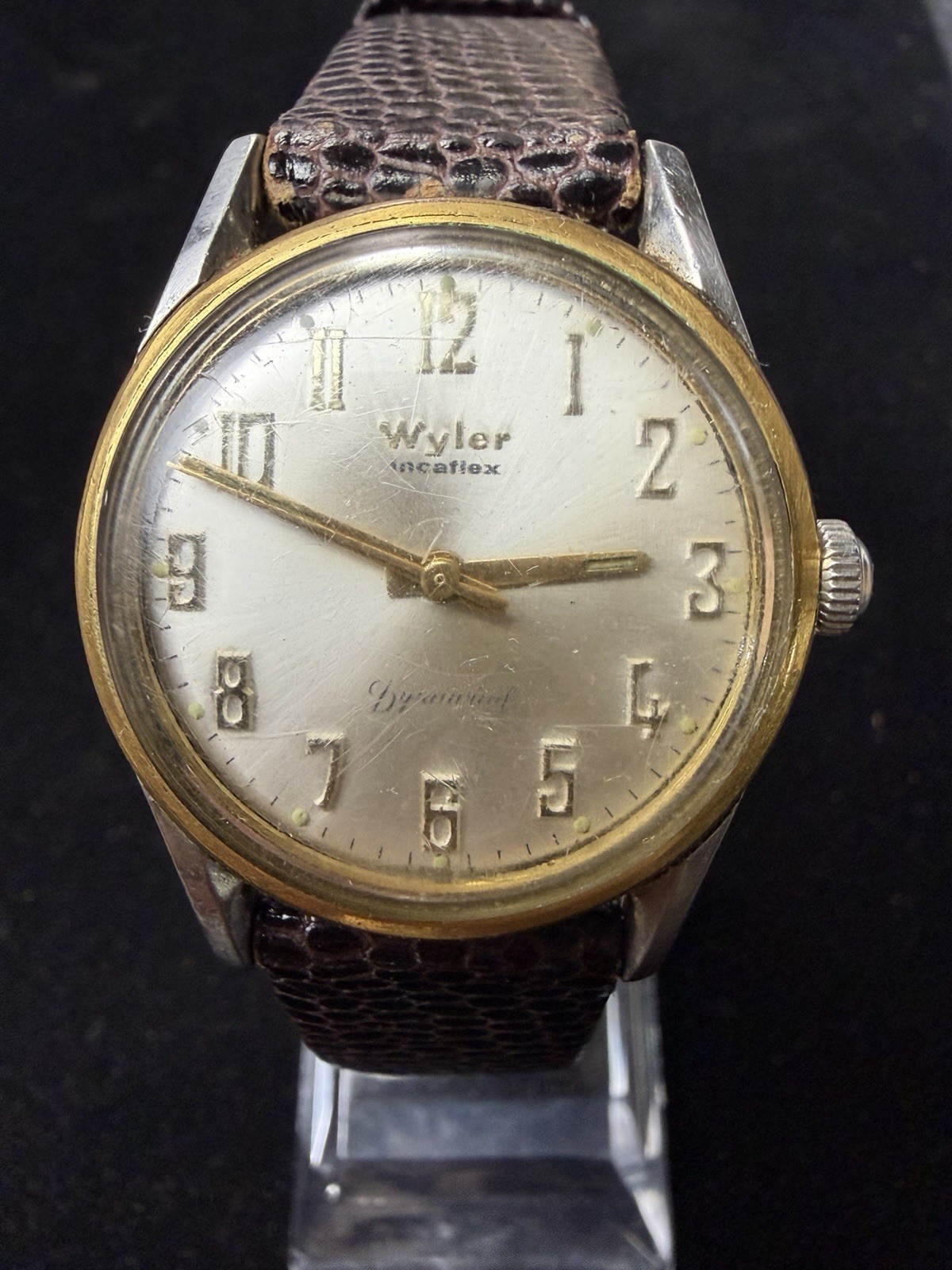 Vintage Wyler Incaflex Dynawind Men’s Watch 17J ETA 2375 running