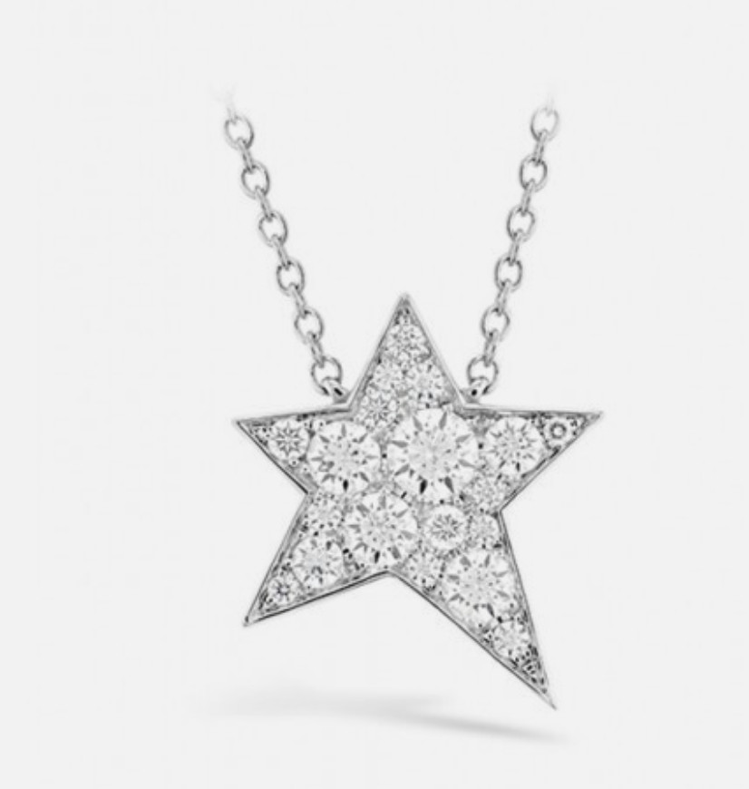 18K White Gold Diamond Necklace 0.14-0.16 CT TW – Hearts on Fire Illa Cosmic