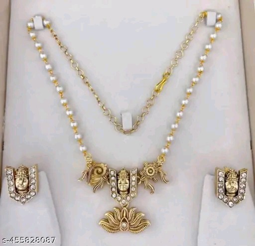 Indian Bollywood Style Designer Gold Plated Fashion Bridal Jewelry Necklace Set