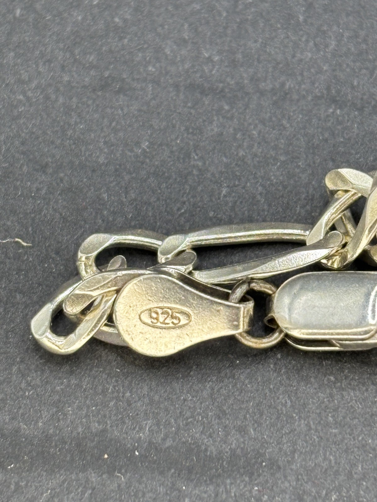 925 sterling silver, Figaro Link Chain,11.9grms, 26”long.