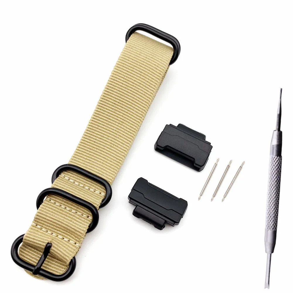 Nylon Watch Band Strap for DW-5600 GA-110 GW-M5610 16mm Adapter Connector Parts