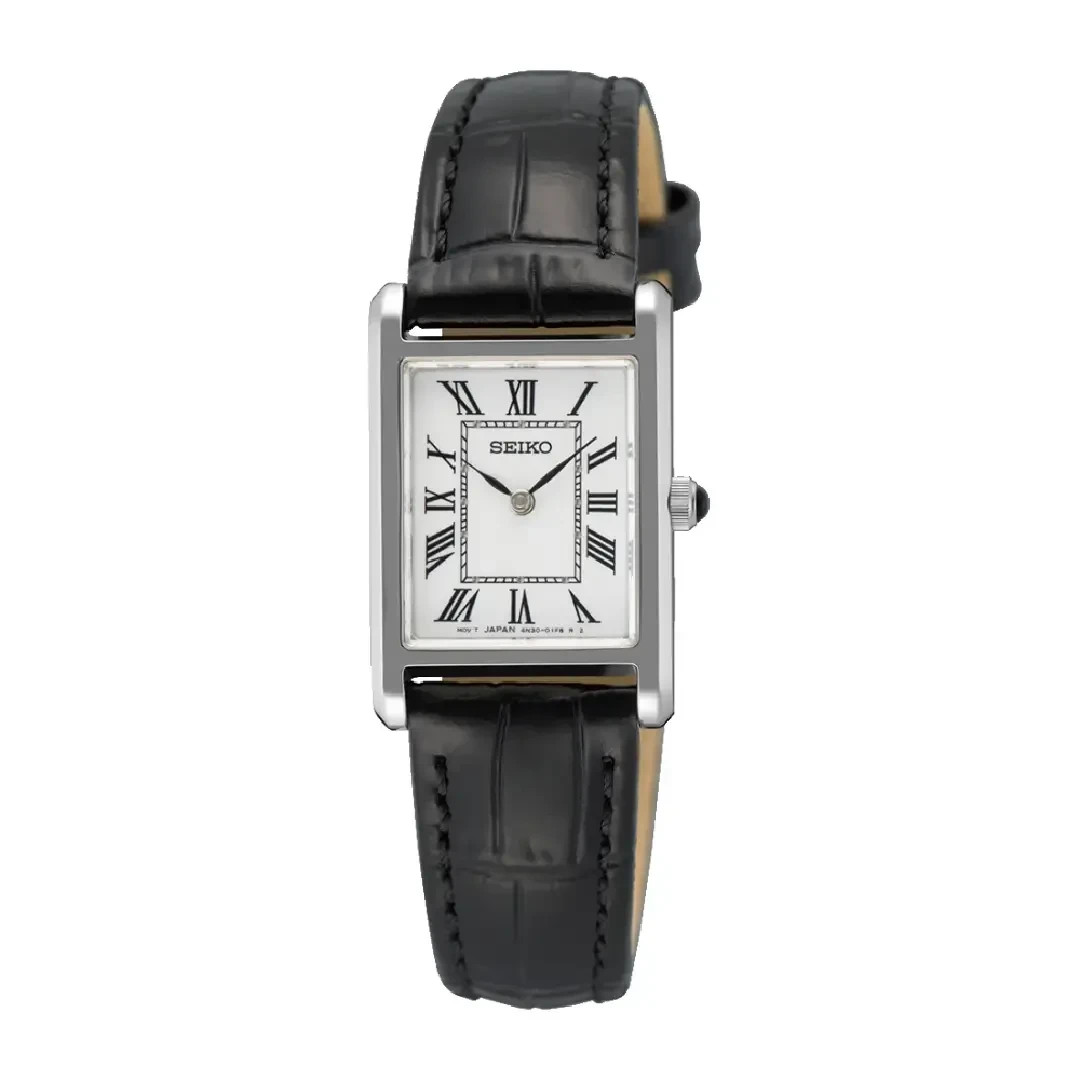 Seiko Conceptual SWR107 (Seiko Tank) White Dial 19.6mm New Full Set Womens Watch