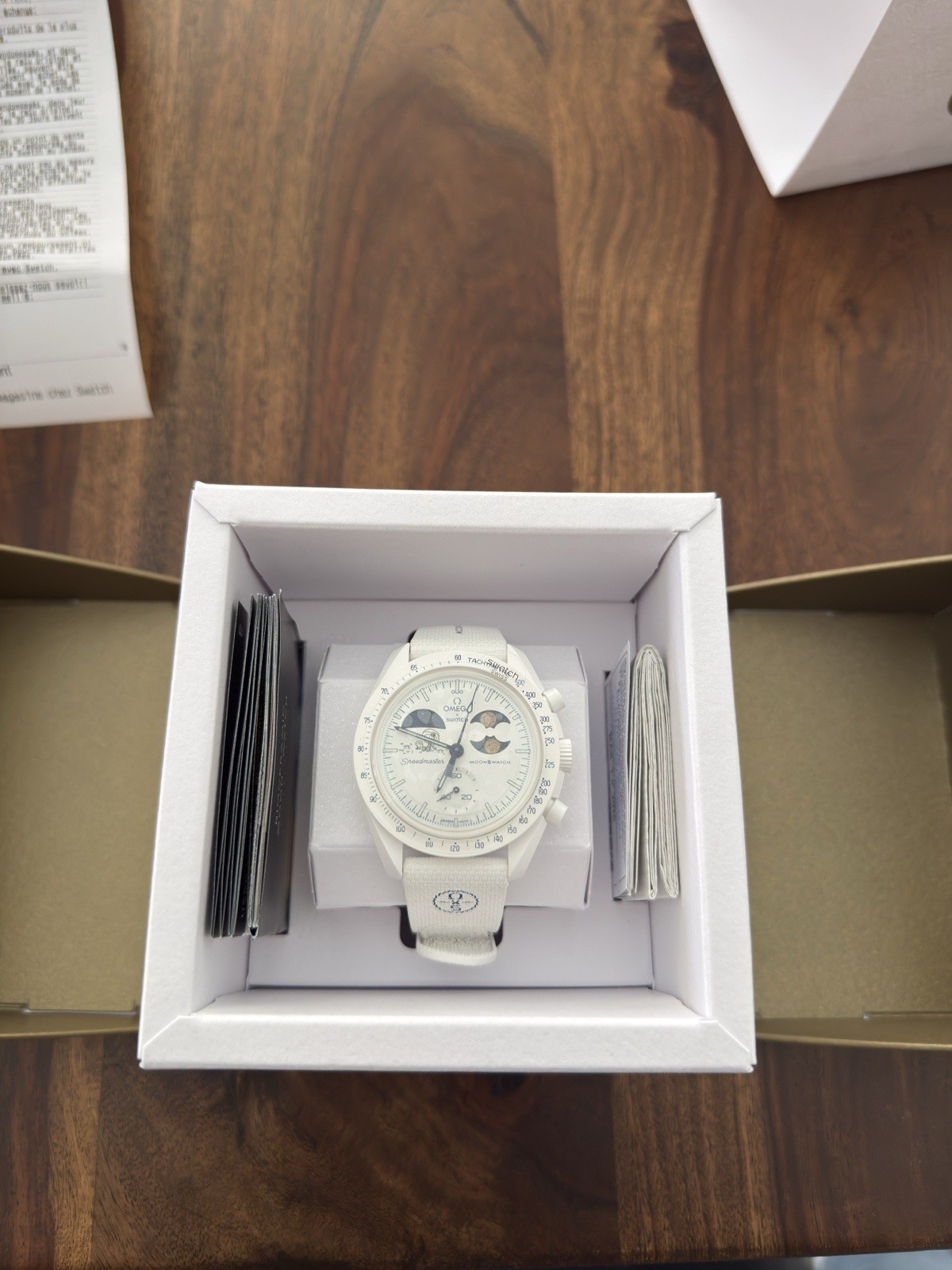 Swatch X Omega MoonSwatch Mission To Earthphase “Moonshine Gold” – S033W701L