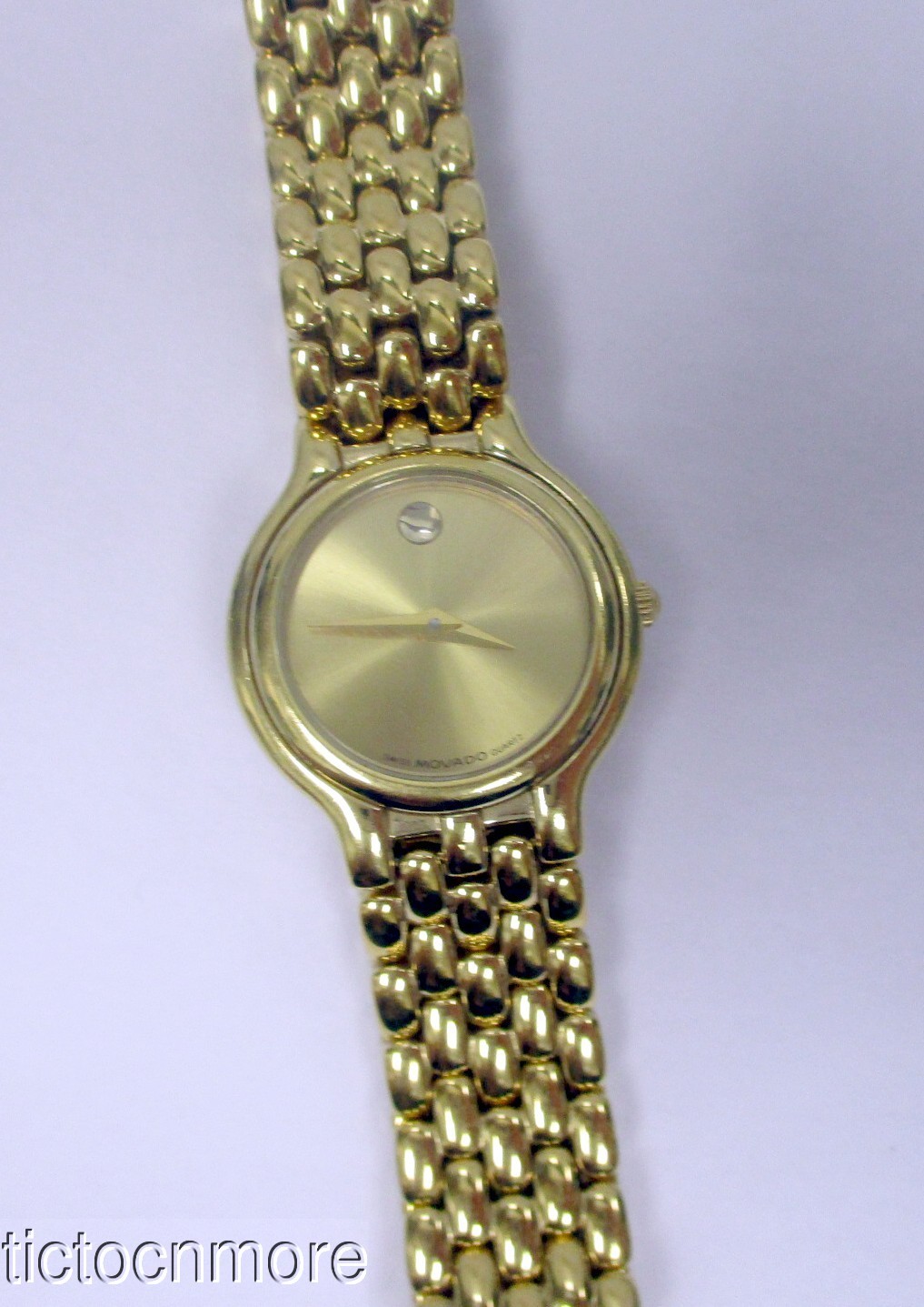 RETRO CLASSIC MUSEUM MOVADO CERTA BRACELET WATCH WORKS GOLDEN DIAL 87.e3.817