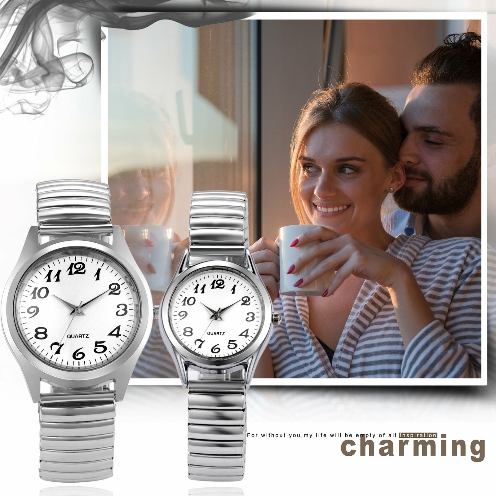Men’s Women’s Wrist Watch Classic Luxury Quartz Analog Metal Strap Wristwatches