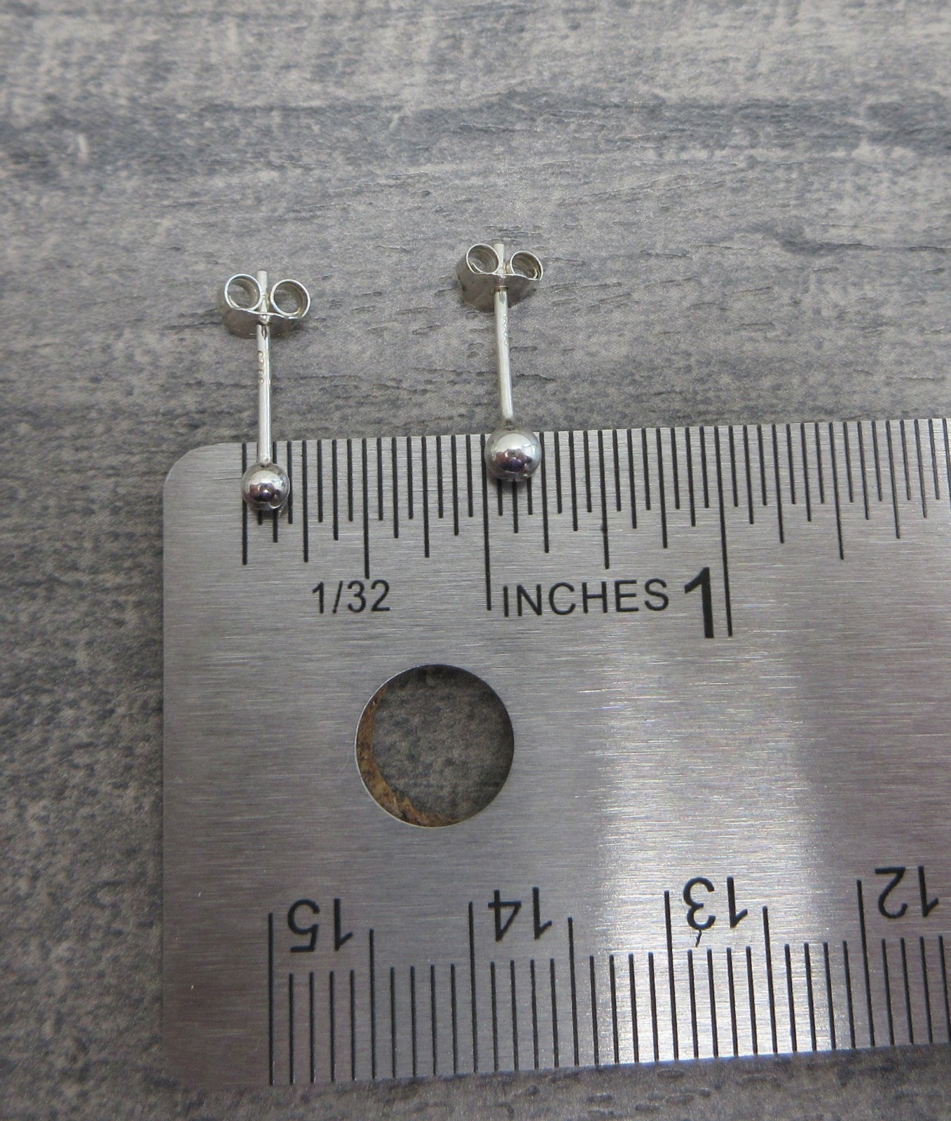 925 STERLING SILVER SMALL BALL EARRINGS POST STUD 1 PAIR 2.0 OR 3.0 mm