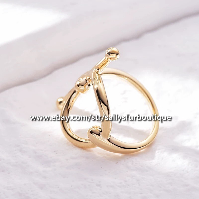 Sally’s Quality 100% Copper Scarf Ring Circle Buckle Brooch For Silk Scarves
