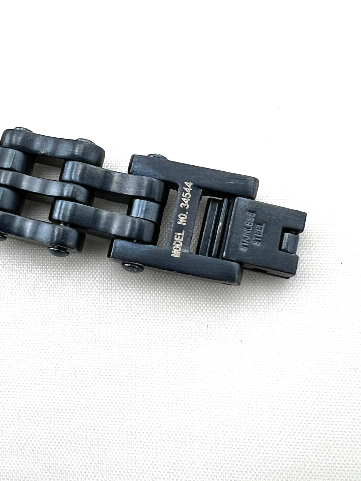 NIB INVICTA Men’s Blue Stainless Steel Bicycle Chain Bracelet Jewelry Biker