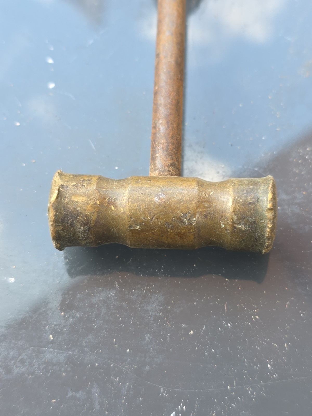 Vintage Brass Jeweler’s Hammer Wood Handle Watchmaker Tool Estate Find
