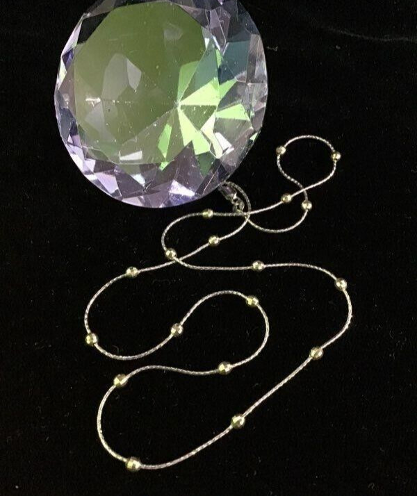 18″ 14K White Gold 0.9mm/3.0mm Beaded Snake Chain Necklace – 3.97 grams