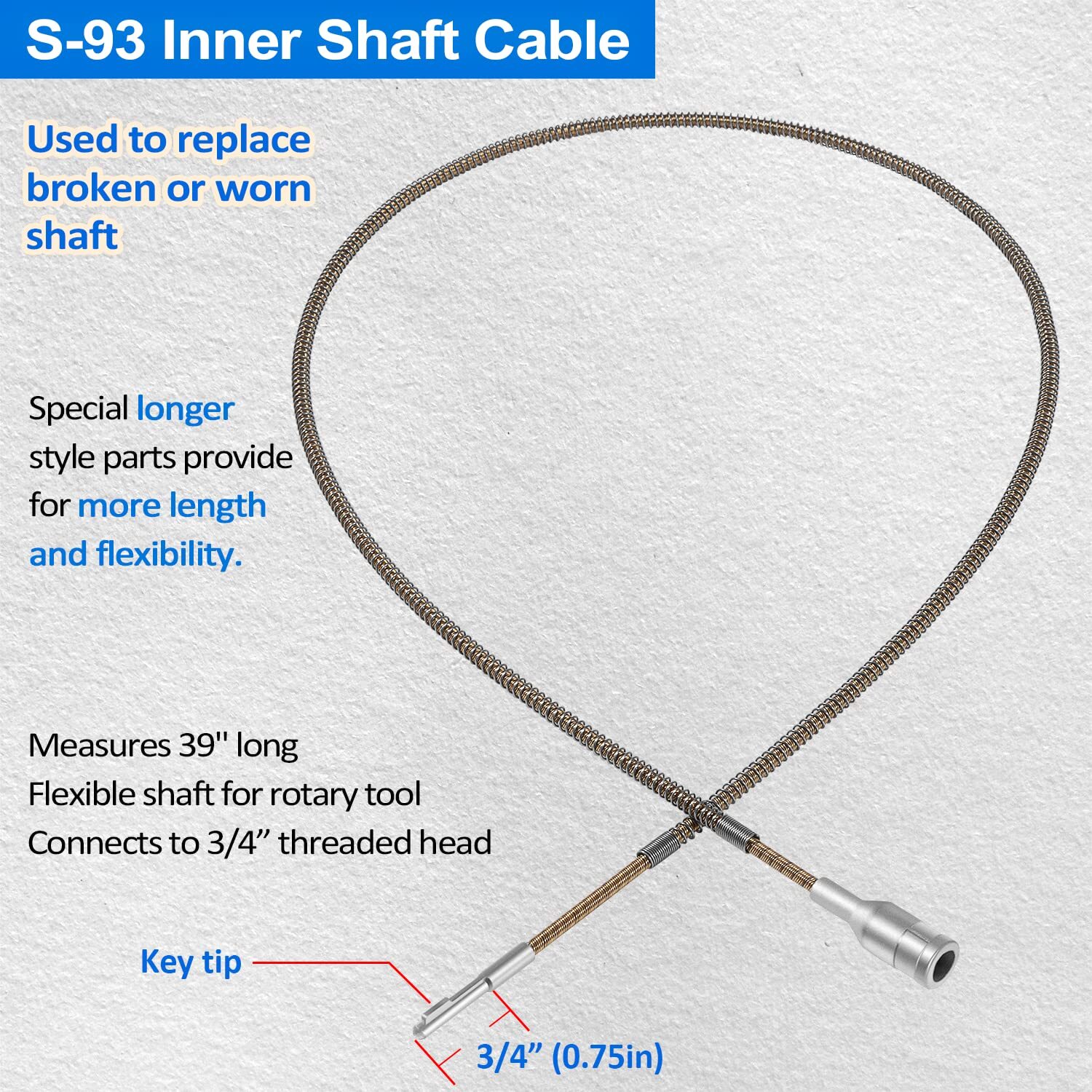 For Foredom Flexshaft Inner Shaft + Outer Sheath Set for CC LR S SR TX Series