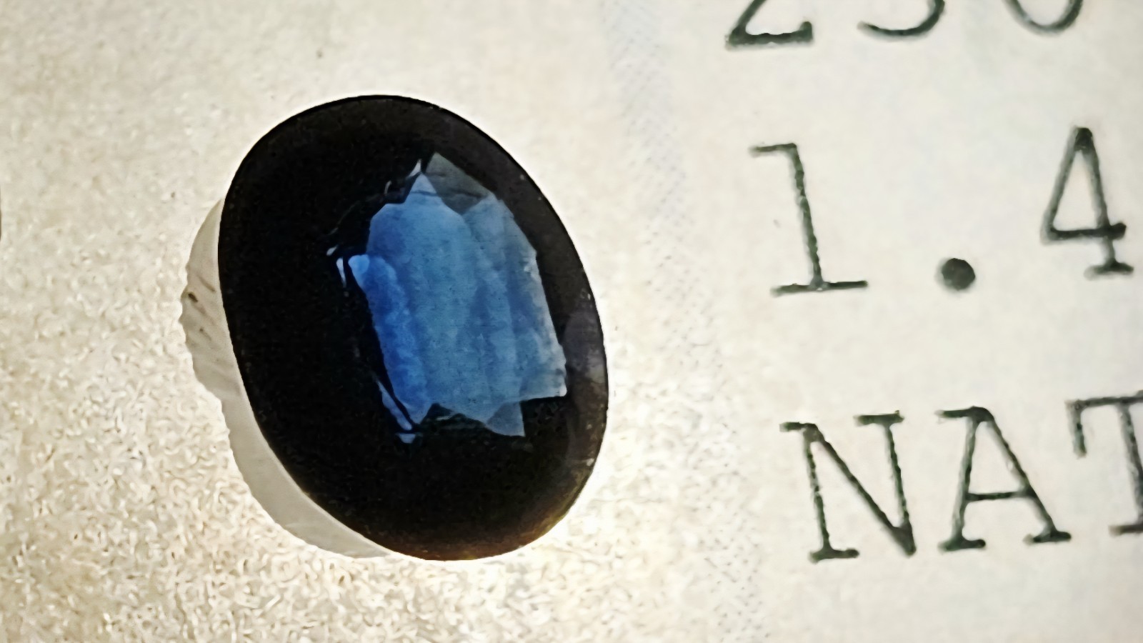 Vintage Natural Sapphire – 1.40 Carat IGL Certified – Oval Mixed Cut Blue/Green