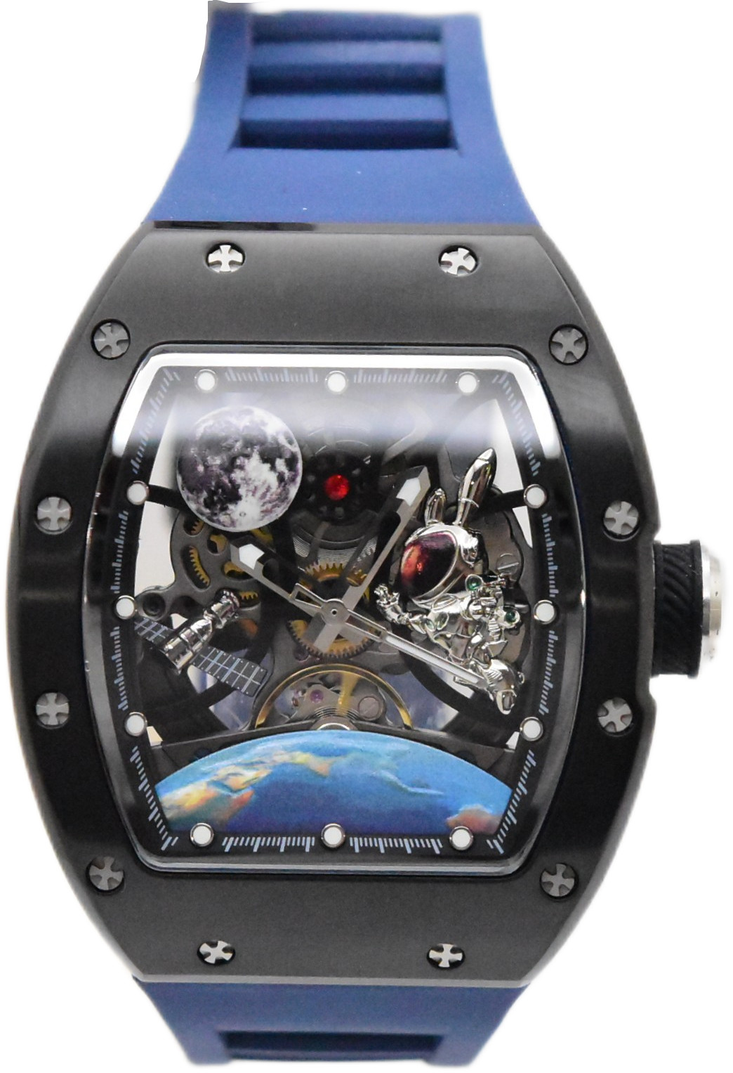 Invicta S1 Rally Interstellar Automatic Men’s Skeleton Dial Watch Blue 49009