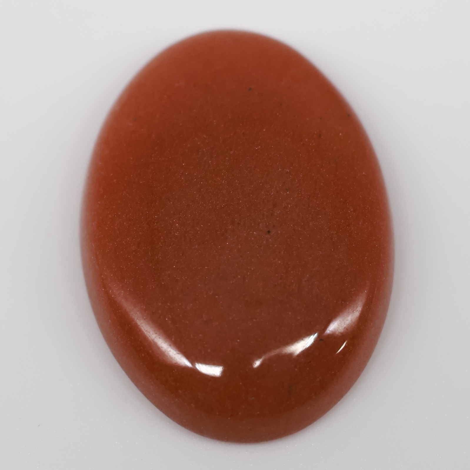 32 Ct 6X21X28 mm Natural Red Orange Aventurine Oval Cabochon Gemstone KU-77