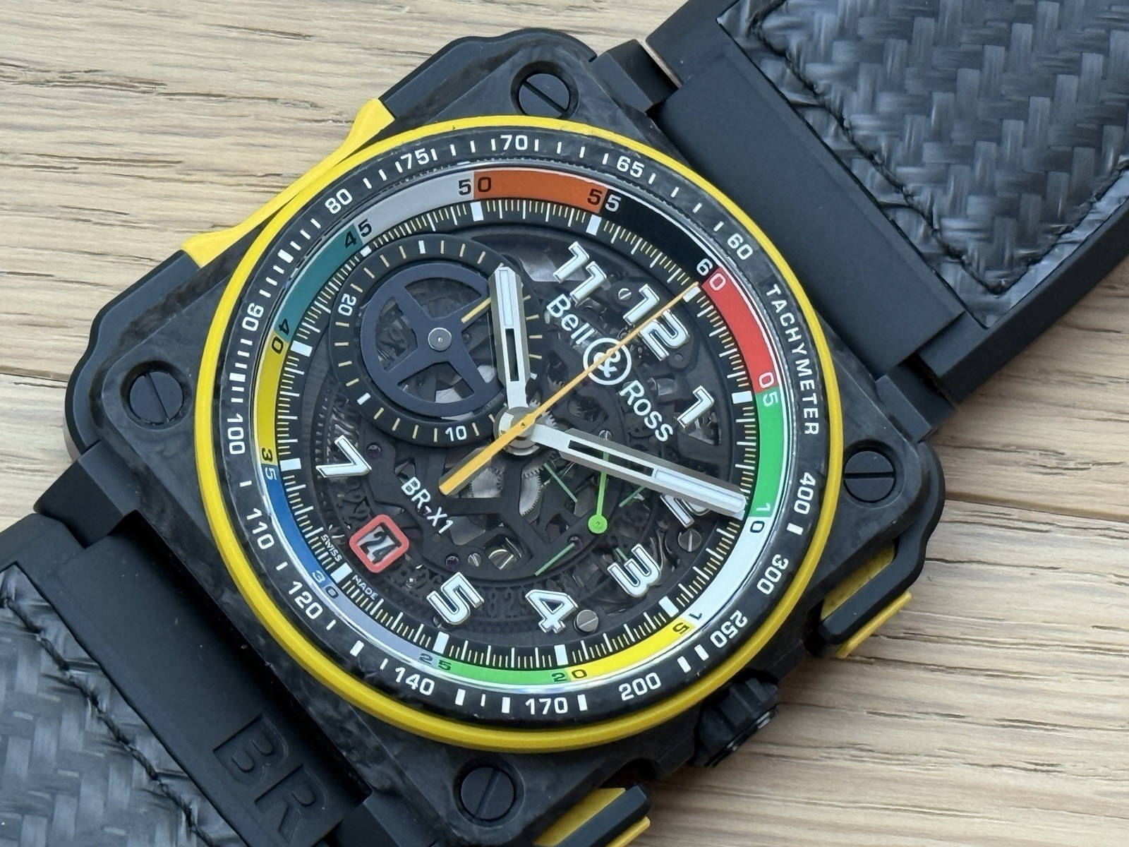 Bell & Ross BR-01 Renault F1 Special Box Papers Skeleton Automatic Chronograph