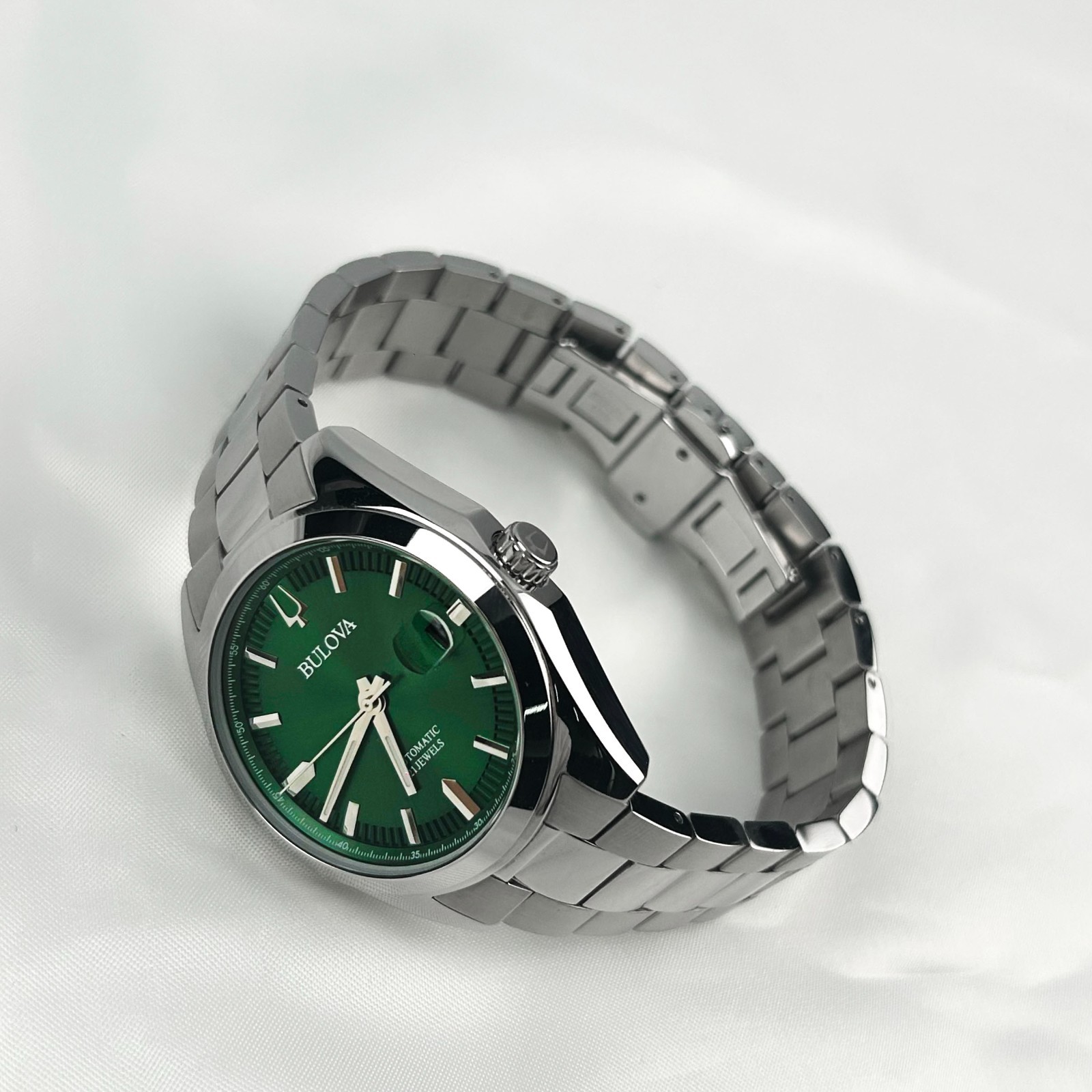 New w/box/Bulova 96B429 Surveyor Automatic Green Dial Automatic |Watch 39MM