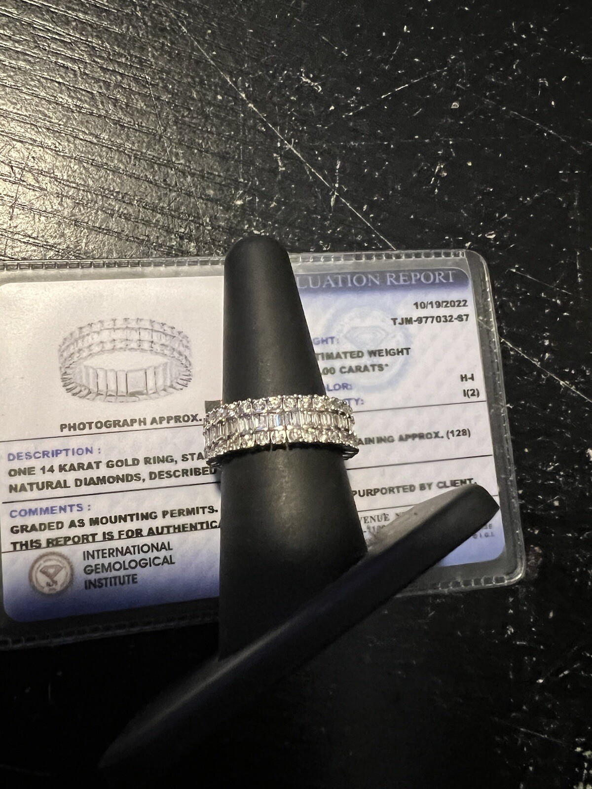 Approx.2.00 Carat Natural Diamond Stretchable Eternity Band Ring 14K White Gold
