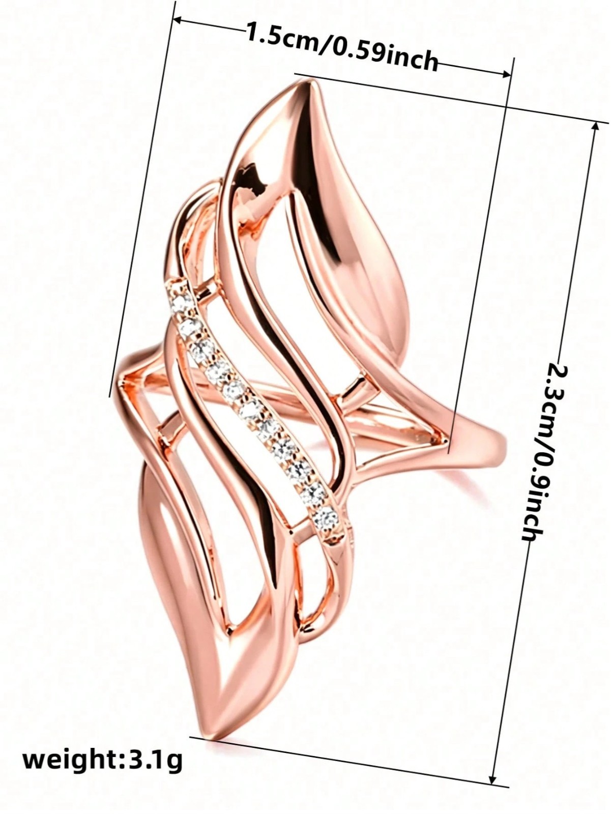 Elegant Cubic Zirconia Ring Round Cut Women’s Engagement CZ Ring Gift for Her US