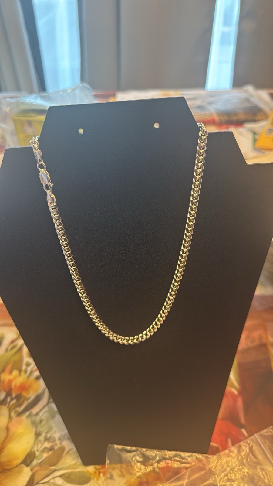 Real Solid 925 Sterling Silver Miami Cuban Mens Boys Chain Necklace Italian