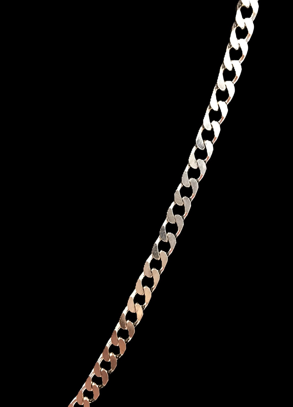 PGDA Italian Sterling Silver .925 Curb Link Diamond Cut Chain Necklace 15.7g