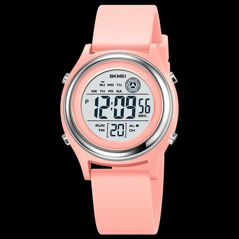 SKMEI Women’s Digital Sport Watch Waterproof Shockproof LED Alarm Silicone