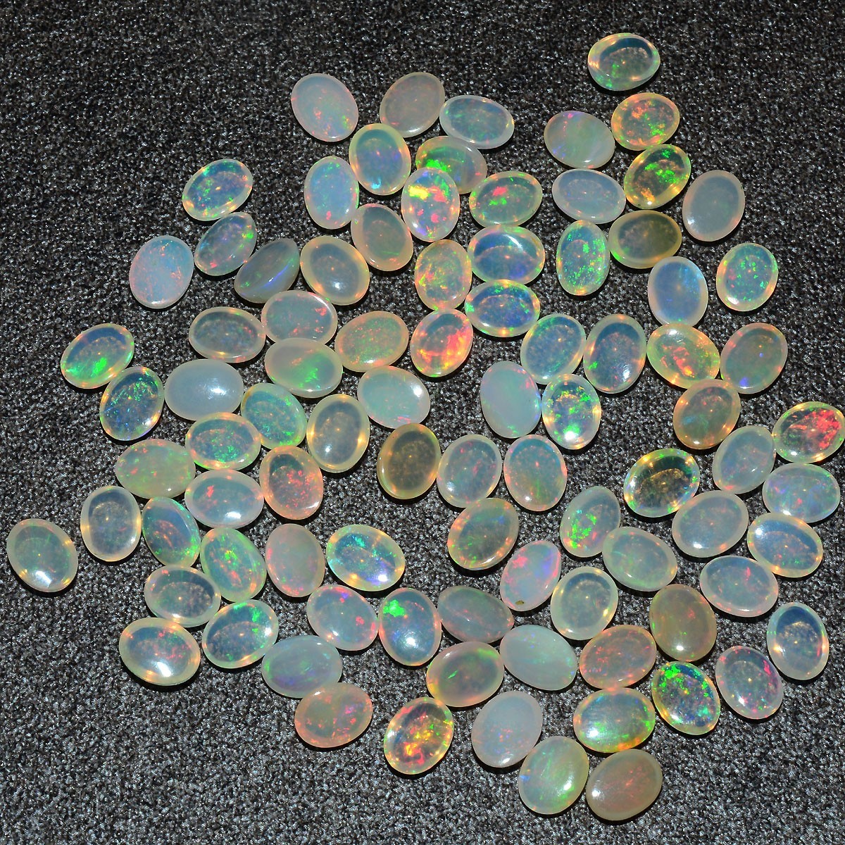 Set 10 Pcs Natural Opal Ethiopian Hi-Grade 9mmx7mm Flashy Colors Loose Gemstones
