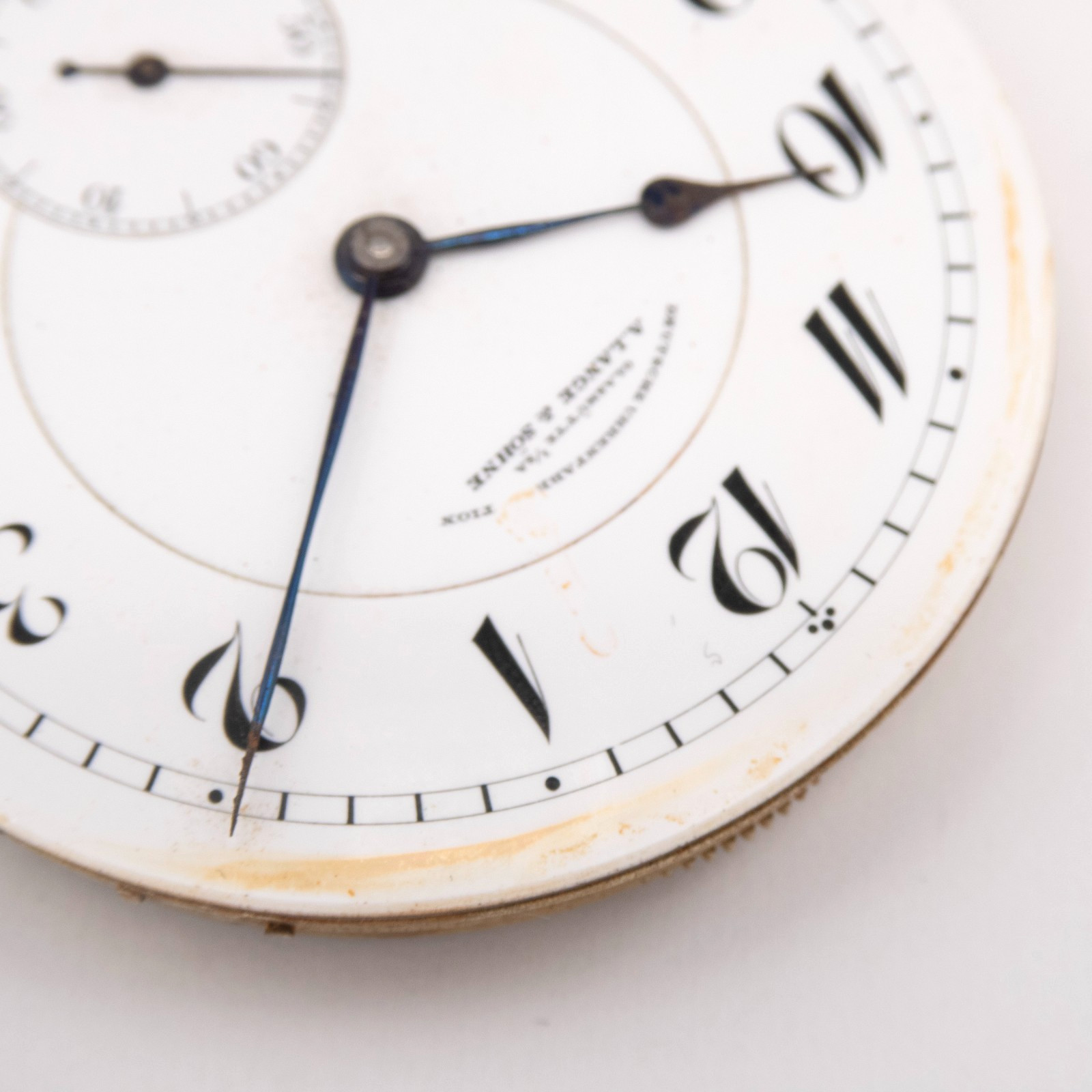A. Lange & Sohne Glashütte 43.7 x 7.9 mm Lever-Set Antique Pocket Watch Movement