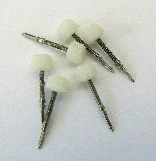 Valjoux 7734, 6 pieces chronograph part winding stem thread 120. NOS swiss made