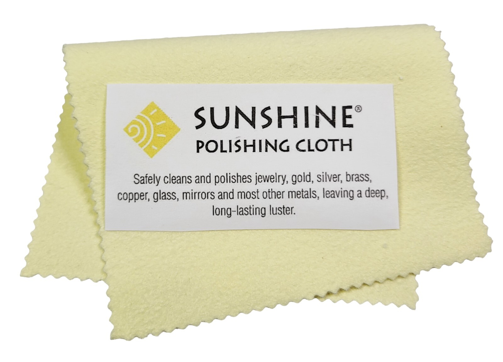Sunshine Polishing Cloth (Large 7,5’’x5’’) – Jewelry Cleaning Cloth