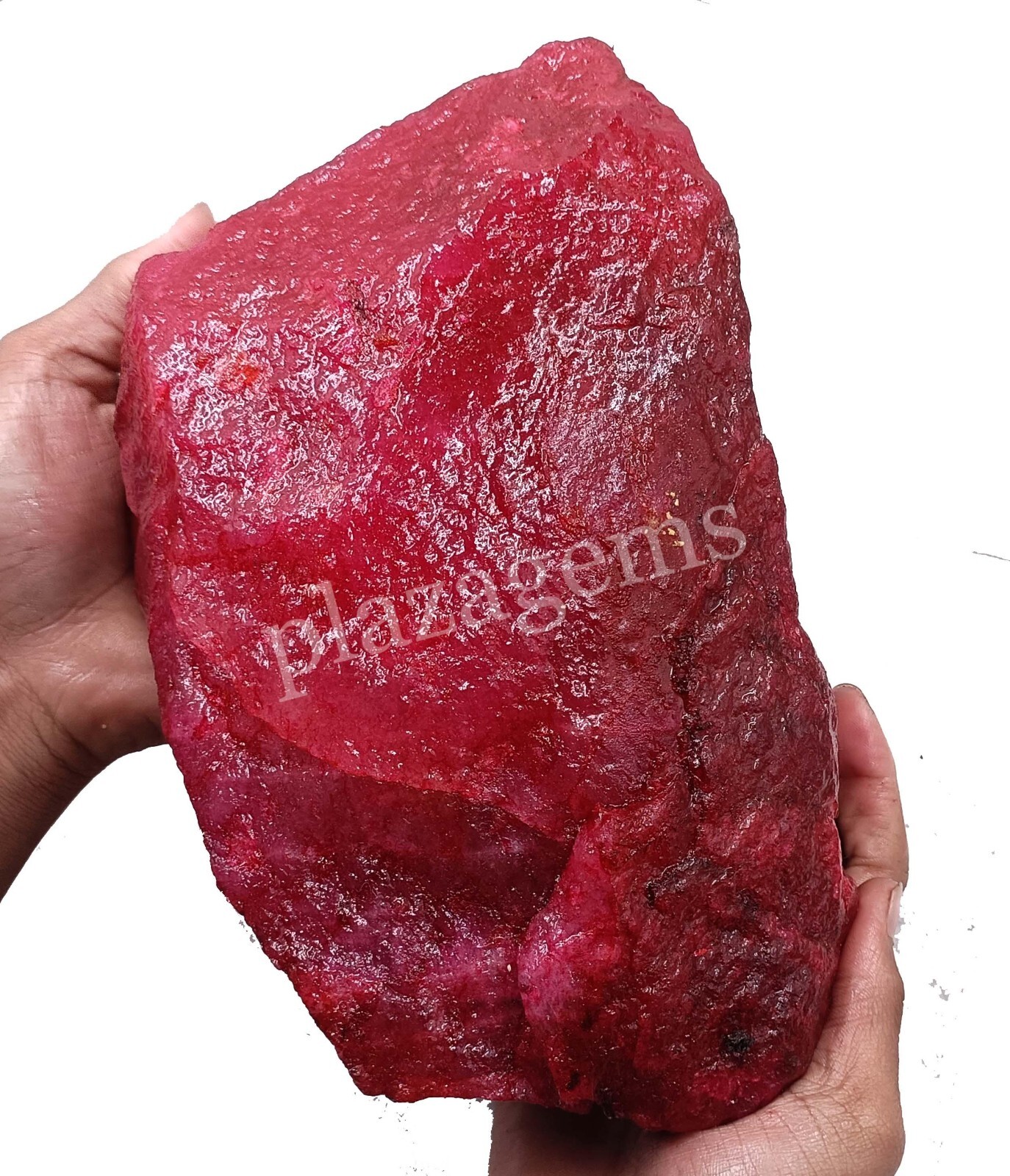 2 KG Natural Red Ruby Rough Color Enhanced Dyed Certified Loose Gems 5FRK