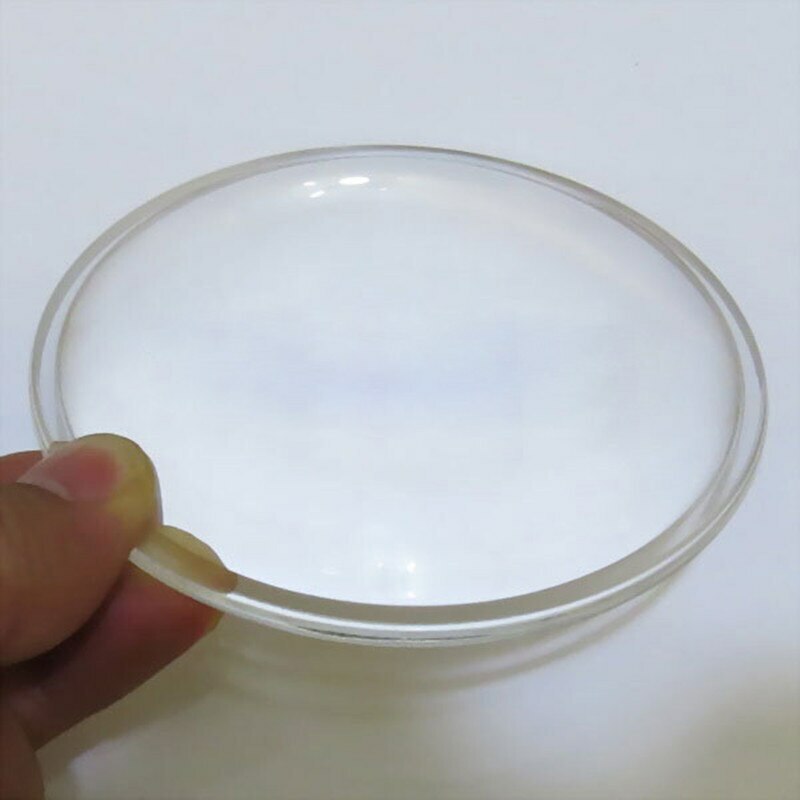 108mm Optical Glass Aspheric Focal 190mm Plano Convex Lens LED Magnifying Lens