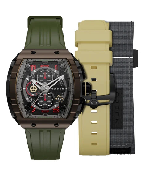 Nubeo Magellan True Earth Meca Quartz Chronograph Ltd Ed Watch