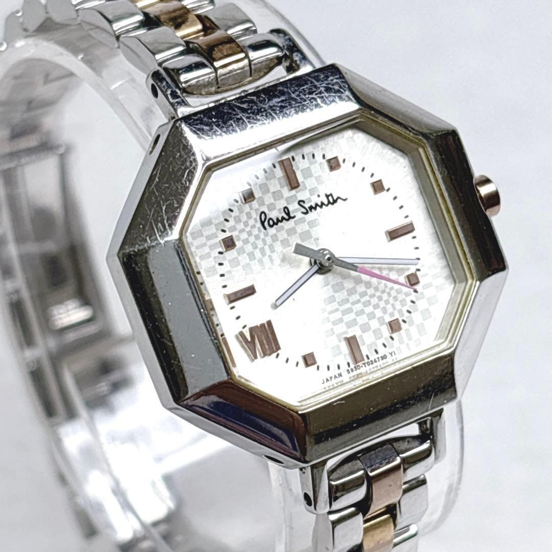 Paul Smith 5930-T010733 Womens Quartz Watch Octagon Silver 27.9mm Japan