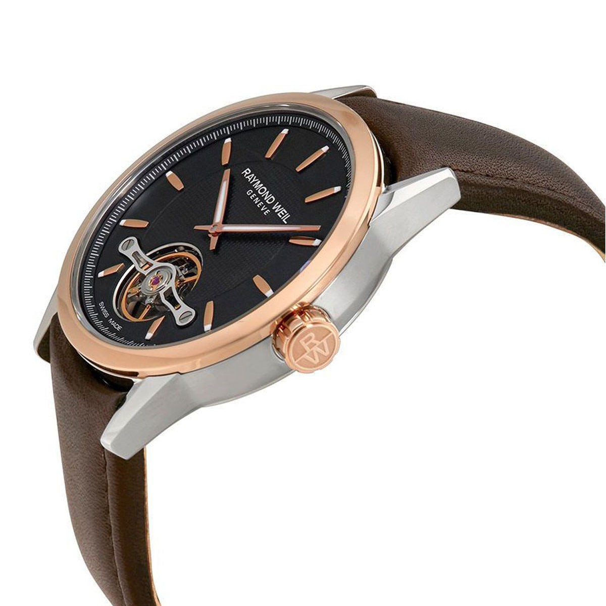 Raymond Weil Freelancer Automatic Steel Leather Mens Watch 2780-SC5-20001