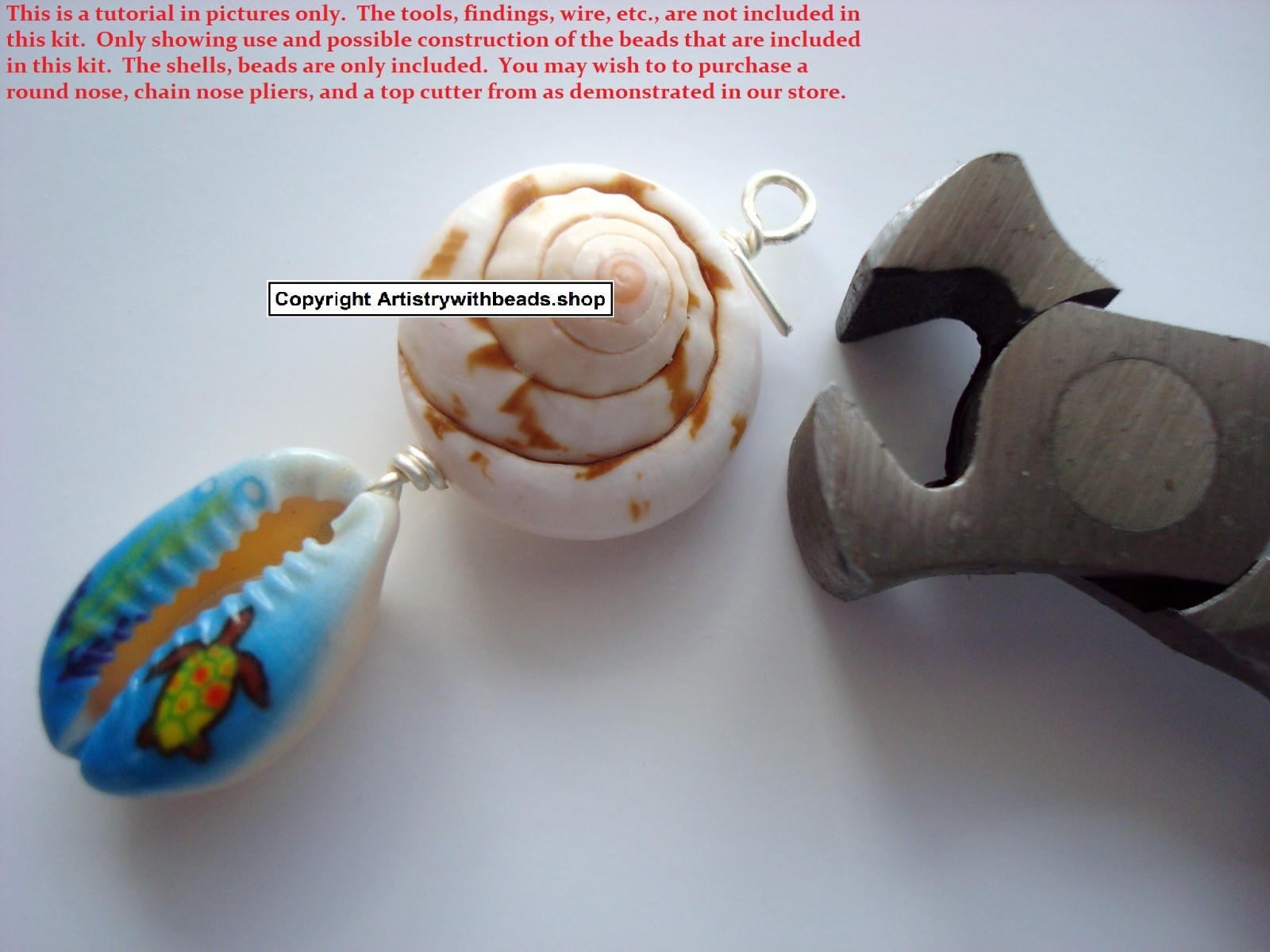 Beach sea nautical beading kit for earrings necklaces bracelets charms KIT014