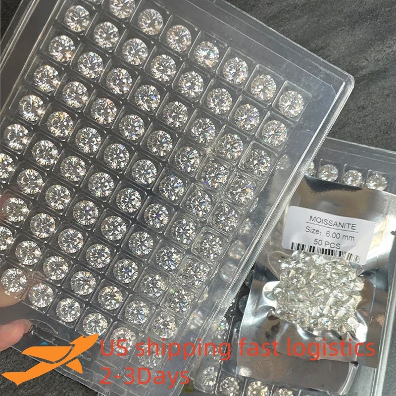 0.1-1ct Factory Directly Sale D Color VVS1 Moissanite Melee Per Lot Moissanite