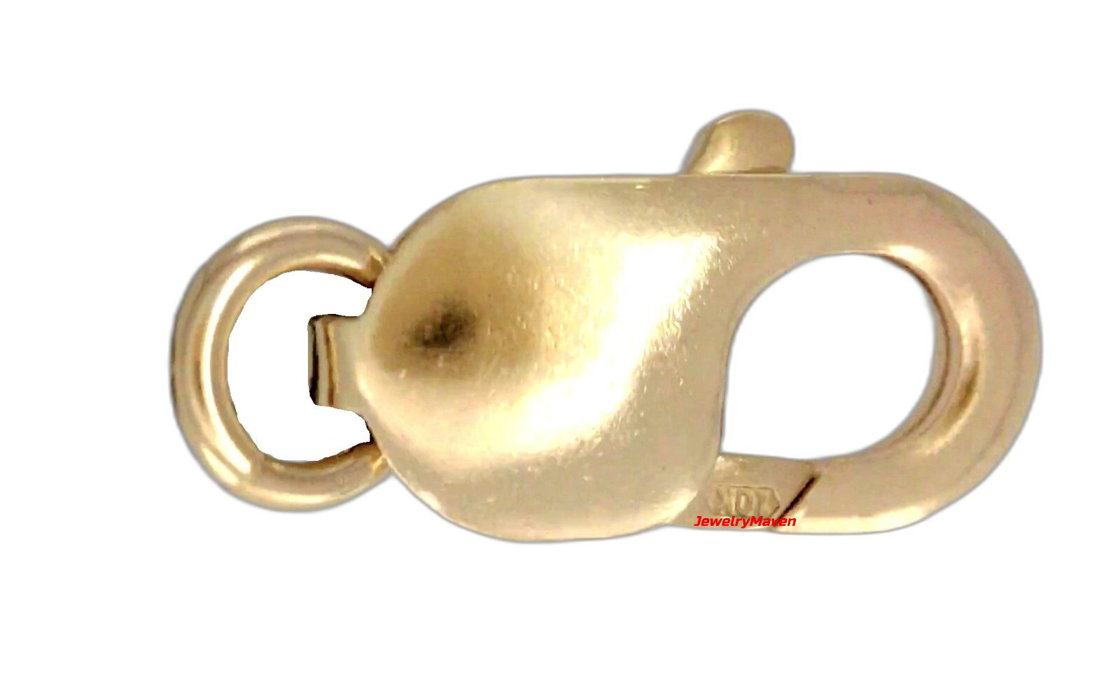 18mm x 9mm HEAVY LARGE 10k Solid Yellow Gold Lobster Necklace Chain Clasp w jump